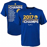 Men's Golden State Warriors 2017 NBA Champions T-Shirt Royal2 FengYun,baseball caps,new era cap wholesale,wholesale hats